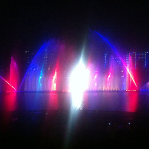 天水渭河音乐喷泉水上景观竣工