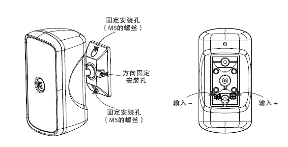 6寸有源全频集成商用影音系统安装图