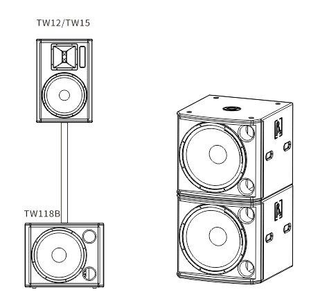 18寸低频扬声器安装图