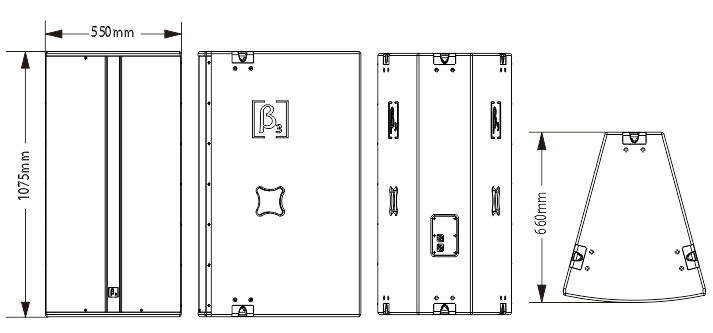 固定安装扬声器尺寸图