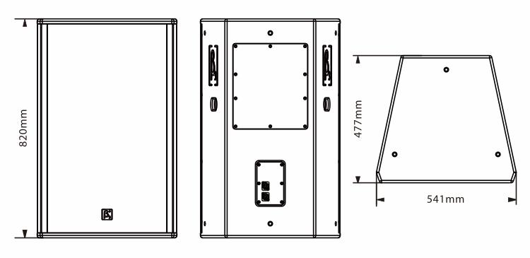 三单元三分频全频扬声器尺寸图